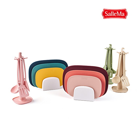 [샐마][방송에서만]최신상 마카롱EZ TPU도마 풀세트 (도마3P +거치대)+샐마 툴타워