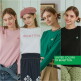 [베네통]24FW 베이직 여성 긴팔티셔츠 4종