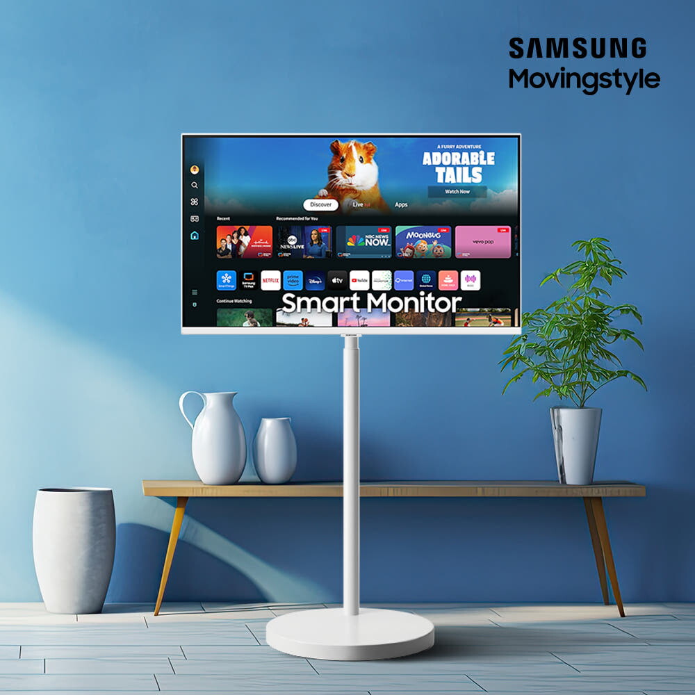 삼성전자(주) 삼성 LS32DM503EK-ST 무빙스타일 스마트 모니터 80.1cm(32인치) 삼탠바이미 이동식tv
