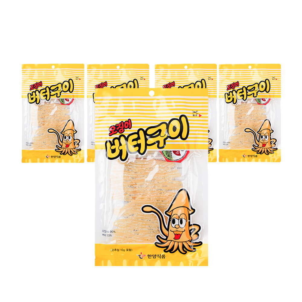 너트리 오징어 버터구이 40g(고추장10g 포함) x 5개