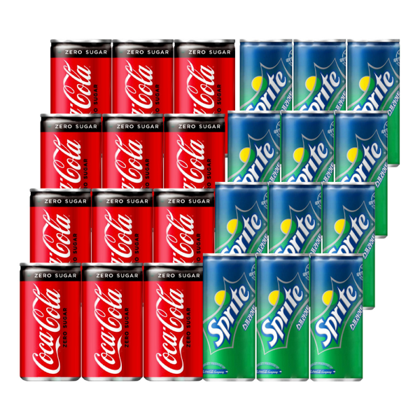 기타 [가공식품센터(무)]코카콜라제로   스프라이트 미니캔 혼합 24개