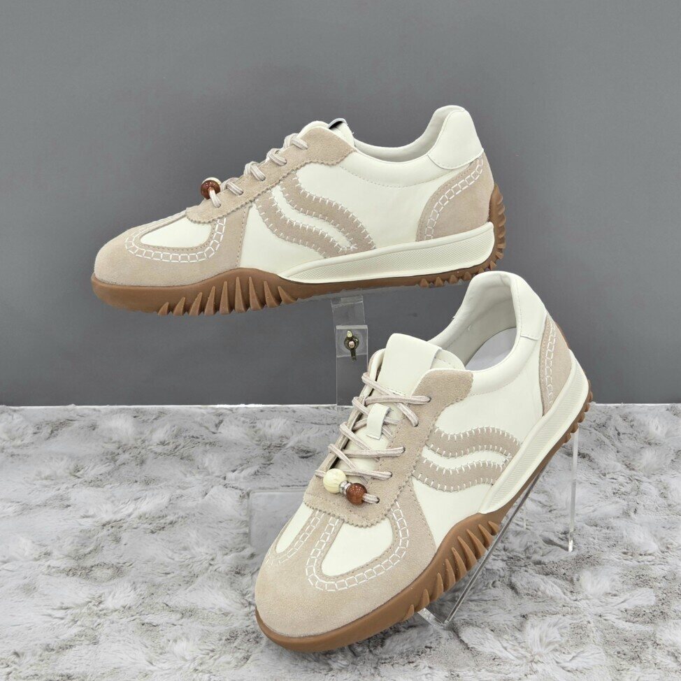 탠디 (패플) [탠디]여성 웨이브 라인 스니커즈 X2HY60FH29 BEIGE-C 2SD_JJ