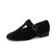 [포멜카멜레][포멜카멜레] 벨벳 T 스트랩 메리제인 블랙 펌프스 2CM (FIY1F1SP805Z1)