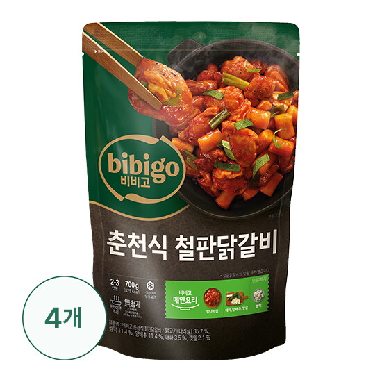 [비비고]비비고 춘천식 철판닭갈비 700g x 4봉 