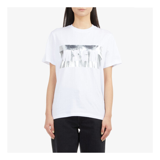 [MSGM] 여성 박스 로고 반팔티 화이트 MGM22FRTS305WH