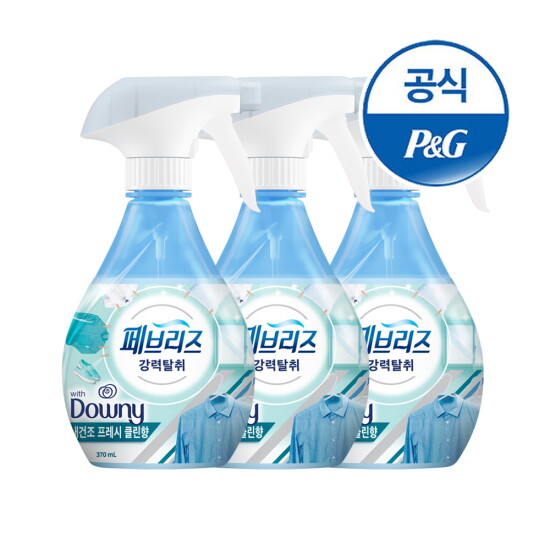 [P&G]페브리즈 NEW 섬유탈취제 용기 370ml 3개
