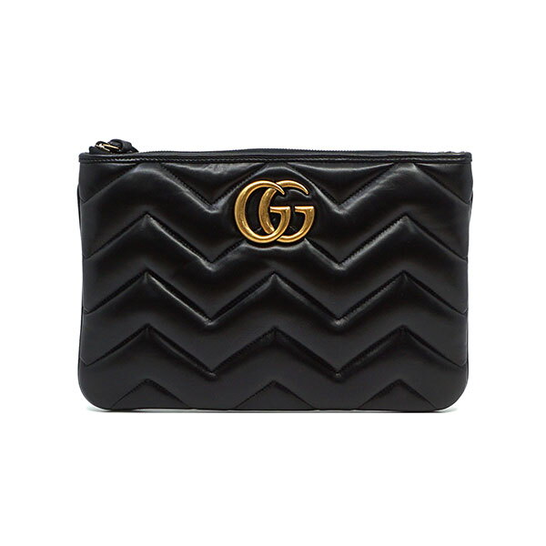 GUCCI [AK수원점] [구찌] 구찌 GG 마몽 클러치 블랙 레더 777255 AAC74 1000