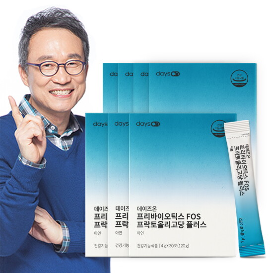 [데이즈온][본품추가증정] 오한진 프리바이오틱스 FOS 플러스 6개월+1개월 총 7개월 유산균먹이