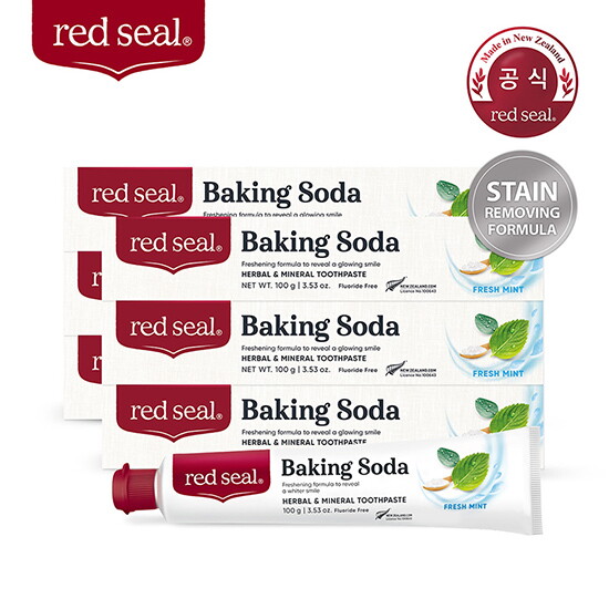 Endeavour Consumer Health Ltd 레드씰 [레드씰] 베이킹소다 치약 100g X 6개 / 뉴질랜드 국민치약 / 무불소 치약