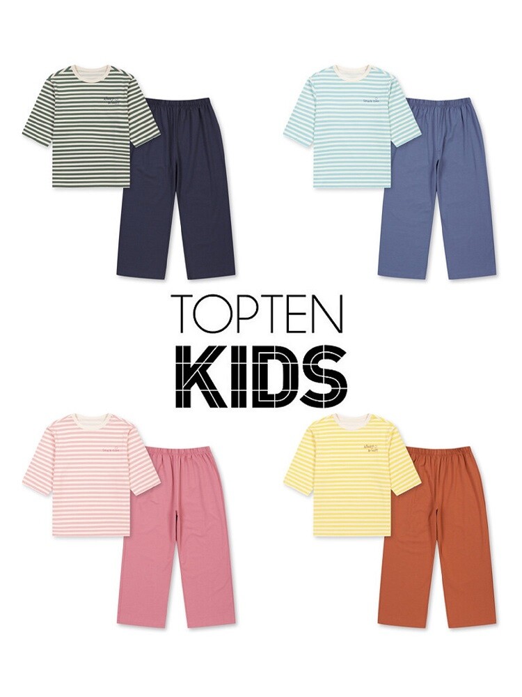 탑텐키즈 (택가39900원) MKG5UI3902 공용) 소프트모달 9부 셋업