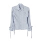 [비바셔스]Sweet Ribbon Shirring Shirt - 5COL