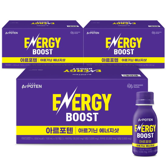 [대상웰라이프]○[30개입]아르포텐 에너지샷(100ml X 10개입 X 3박스)