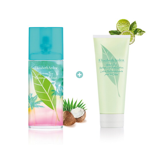 [엘리자베스아덴]그린티 코코넛 브리즈 EDT 100ml 세트(+바디로션추가구성)