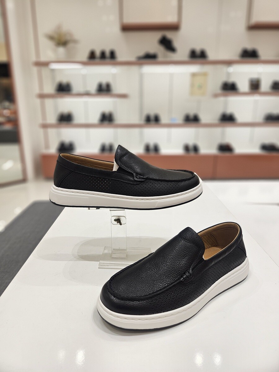 상세참조 소다(아울렛) 소다 남성 초경량 펀칭 메쉬 캐쥬얼 로퍼 FRM622KA10 블랙