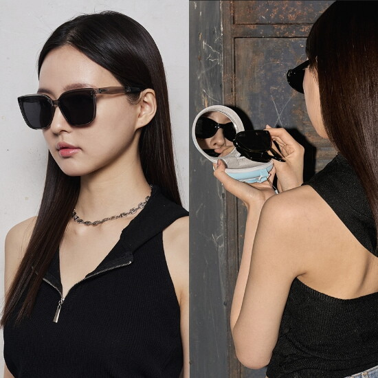 [리끌로우(선글라스)]PIRPIR SUNGLASS (접이식 선글라스) 3컬러 택 1 (블랙/베이지/그레이)