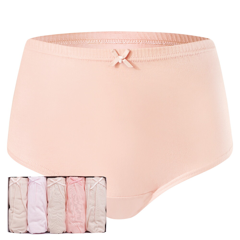 BYC [BYC]BYC 여성 순면 맥시 삼각 팬티 5매입 세트 BYC8201