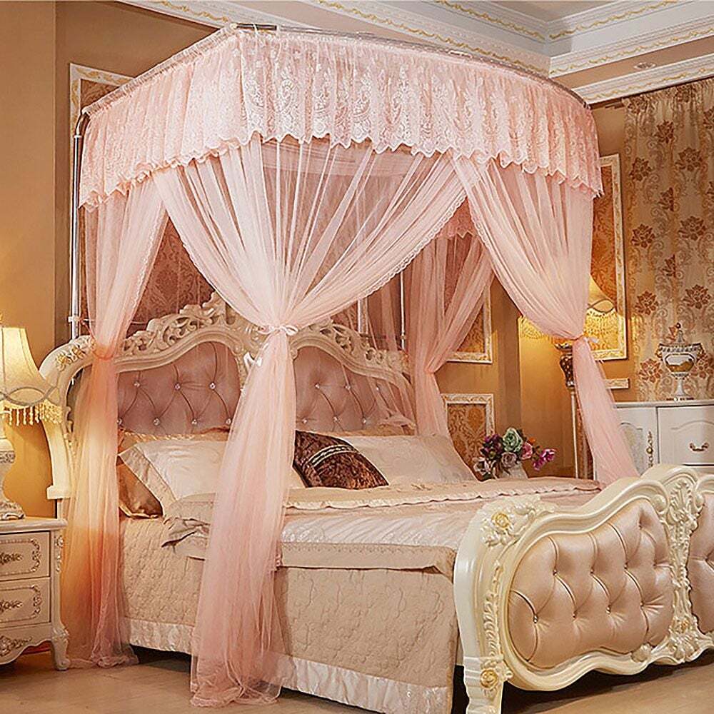 지오벤처스 침대 모기장 레이스 캄핑 해바라기 180x220cm