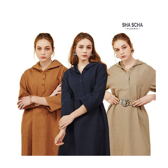 [홈쇼핑인기]샤샤 라미 후드 원피스 1종