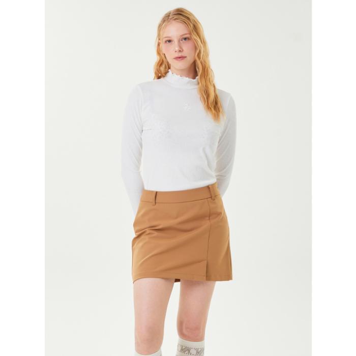 기타 BRAND 기타 볼빅 여성 골지 넥셔링 베이스레이어 VLBSO901_OW