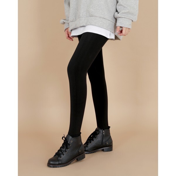 ㈜퍼스트클로 반에이크 [하프클럽/퍼스트클로]2매 겨울필수템 여자라떼이중 심리스 밍크융털레깅스