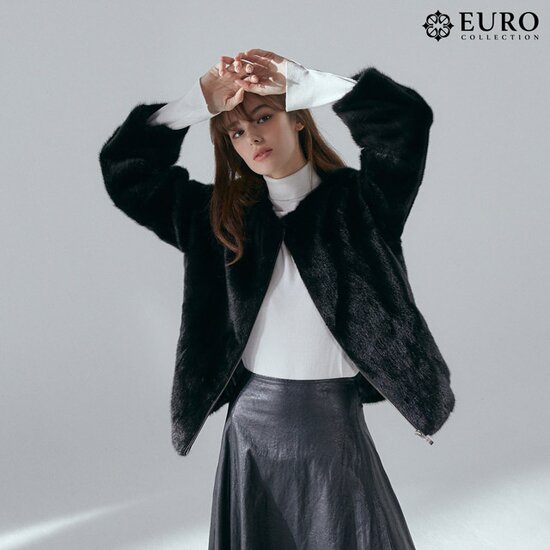 [EUROcollection]유로컬렉션 21FW 휘메일 풀스킨 집업 자켓