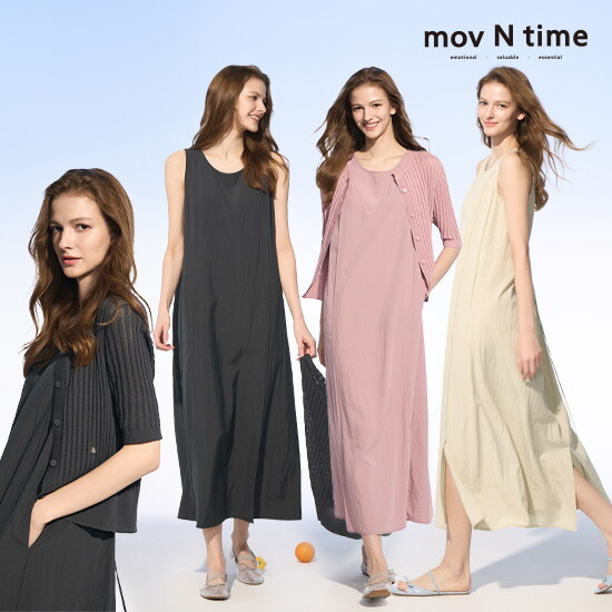 [모브 앤 타임]◎25SS 가디건 원피스 세트 2종