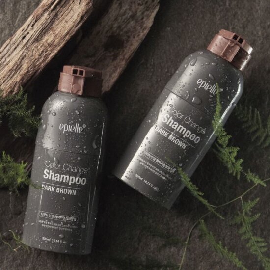 ★방송중 트리트먼트 2개★ 컬러체인지 염색샴푸 300ml 4개 + 트리트먼트 200ml 2개 (블랙/다크브라운)