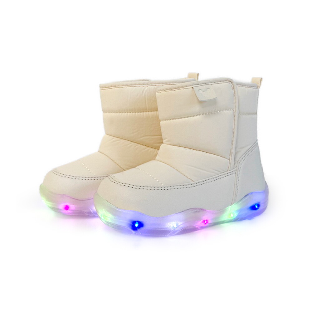 상세참조 트래드후스 무무슈 LED 패딩부츠 크림 키즈부츠 아동부츠 겨울신발 MMBTW2M4 by 트래드후스