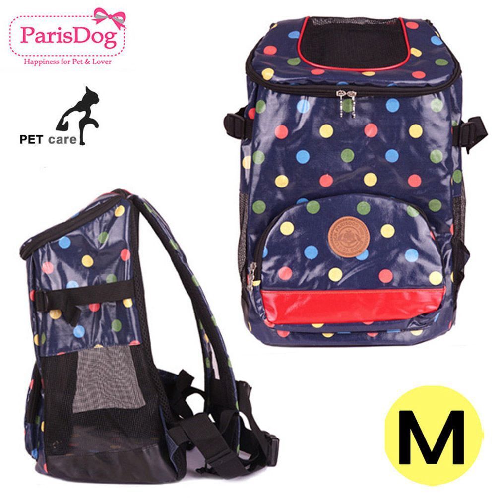 지오벤처스 도트 앞가방 멀티 패리스독 블루 미디움 이동장 철장