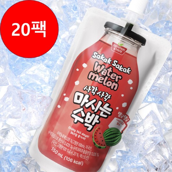 [보람바이오(하프)]보람바이오 사각사각 마시는 수박 150ml x 20팩