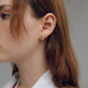 [빈티지헐리우드][빈티지헐리우드]Bumpy Round Earrings_VH239OEA003B