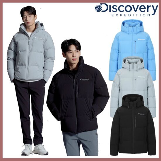 상세참조 디스커버리 23FW 겨울 이월/할인 남성 베른 라글란 구스다운 숏패딩 DMDJ61036