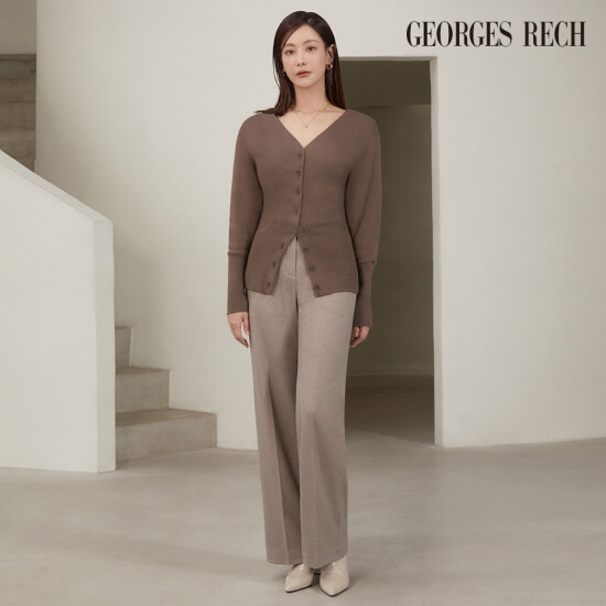 [조르쥬 레쉬]◎24FW 여성 헤링본 기모 팬츠 3종