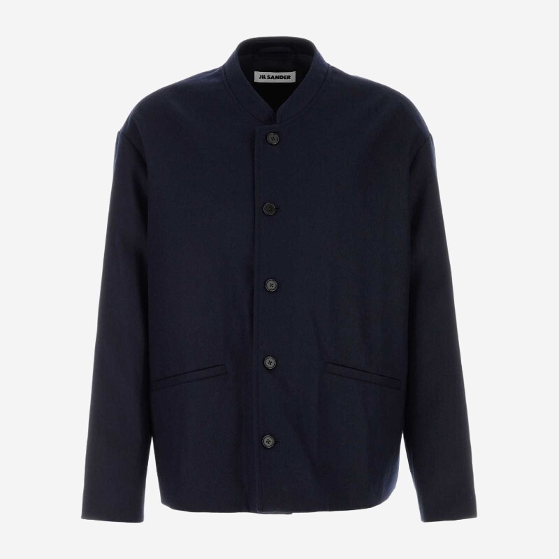 JIL SANDER 질샌더 질샌더 스탠드 칼라 울 재킷 J22SW0167J40367 401