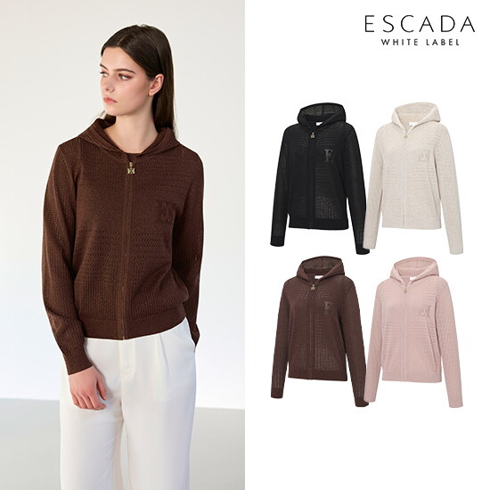 [에스까다]O ESCADA 26SS 여성 크로쉐 가디건 + 나시 니트 2종