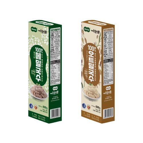 연변아라리유한회 순솔 [1+1] 순솔 100%메밀국수 500g +100%오트밀국수 500g