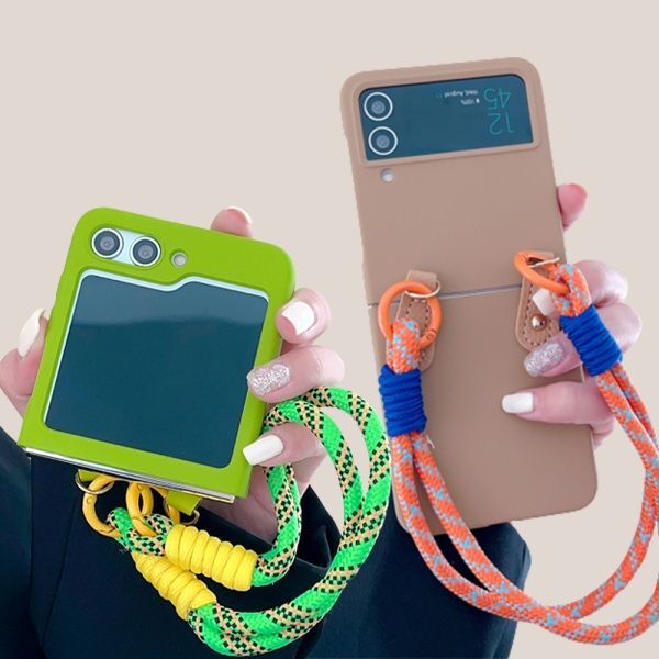 교보문고 사찌몰 갤럭시 z플립 5 4 3 예쁜 루프 핸드 스트랩 pc 케이스