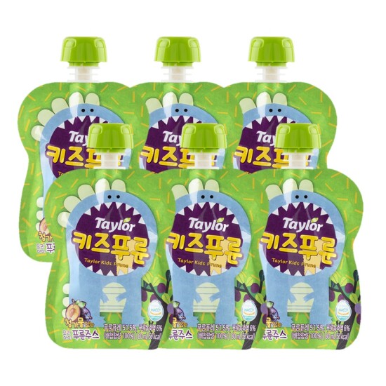 [테일러팜스][테일러팜스 공식] 어린이용 키즈 푸룬주스 80ml x 6팩