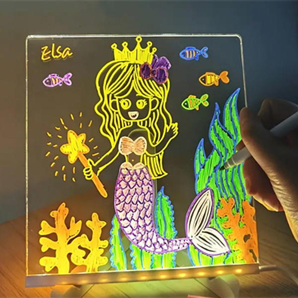 피아렌 LED 아크릴 무드등 만들기 네온사인 집들이선물 메모판 무드등 수면등 DIY