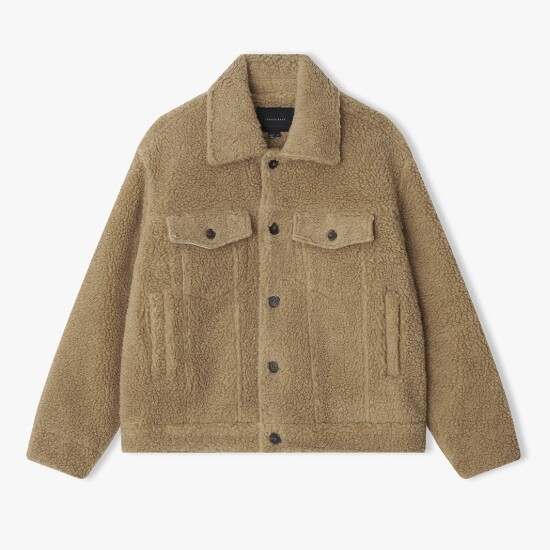 [리버클래시(남성)] 남성 25F/W 베이지 부클 버튼업 자켓 LLW32601