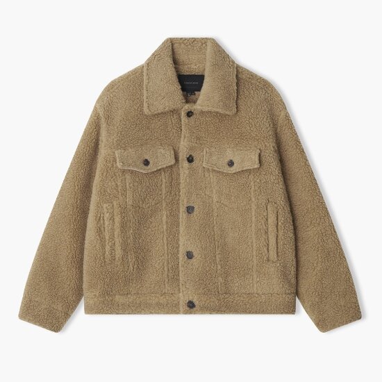 [리버클래시(남성)] 남성 25F/W 베이지 부클 버튼업 자켓 LLW32601