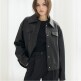 [신비][최초가249,000원]크랙 패턴 페이크레더 자켓_KSJK240101